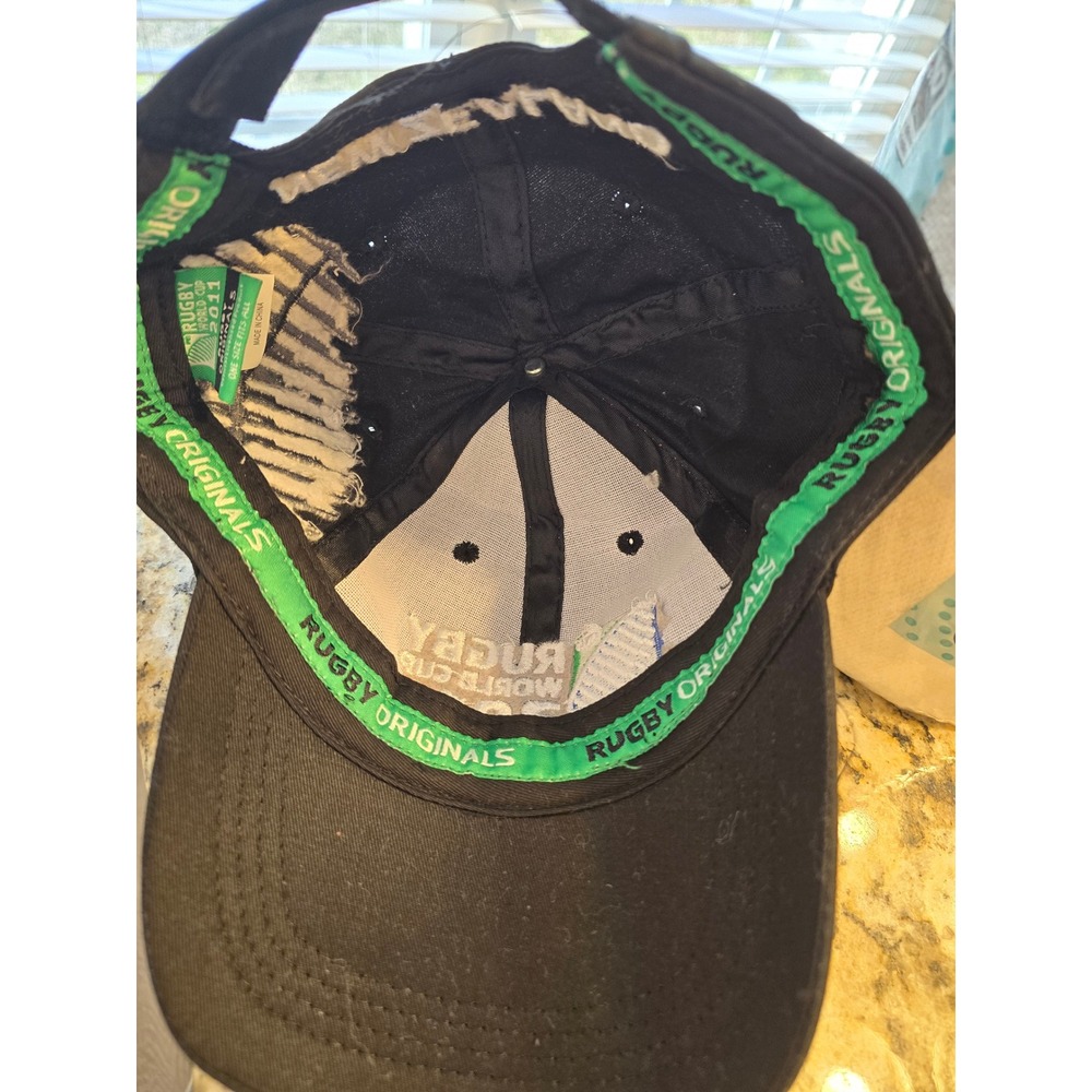 Rugby World Cup 2011 New Zealand Hat Black Embroidered All Blacks Rugby Original - Picture 4 of 5